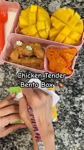 Let's make some lunch for my kids!! Chicken Tenders Bento Box School Lunch