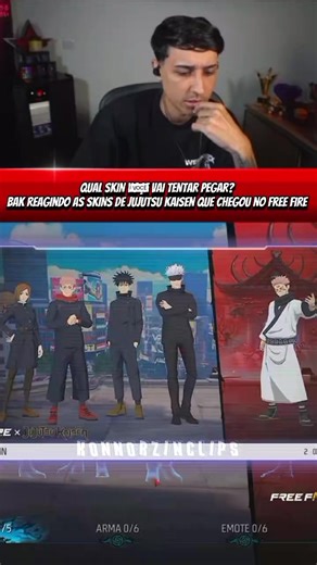 Qual skin nova escolher no crossover de Free Fire?