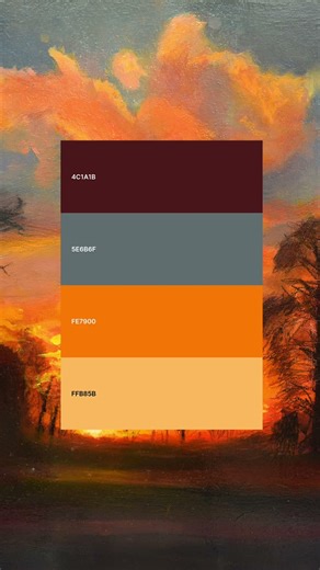 Color schemes in my paintings