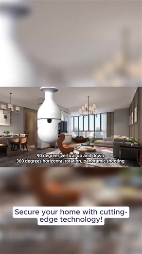 1080P HD CCTV Bulb Camera Dual Lens 360 Rotation Auto Tracking 1080P IP Security Dual Lens Smart Night Vision Outdoor Wireless Waterproof Cam