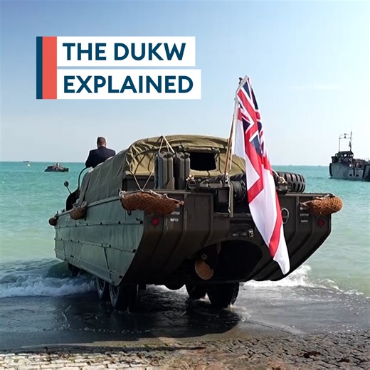 122K views · 4.7K reactions | Pipe Major Trevor Macey-Lillie came ashore in a DUKW – a six-wheeled amphibious vehicle - to mark D-Day’s 80th anniversary Forces News’ Tim Cooper was able to get a first-hand experience of what it’s like on board  Watch here  | Forces News | Facebook