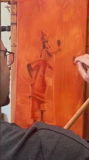 Why Every Painting Starts with an Underpainting 🎨 #oil #disneyfineart #oilpainting #disney