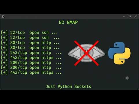 Python Port Scanner From Scratch — No Nmap, Just Sockets