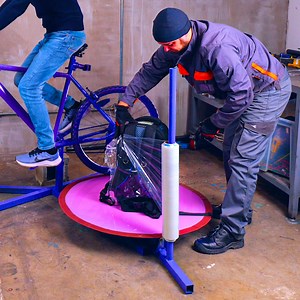 348K views · 1K reactions | High-tech idea to pack your suitcases using your bicycle  | 5-Minute Recycle | Facebook