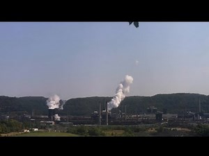Timelapse captured moment US Steel Clairton plant exploded