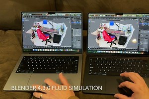 苹果M1 Max与M4 Pro对比评测：Blender、Cycles渲染性能