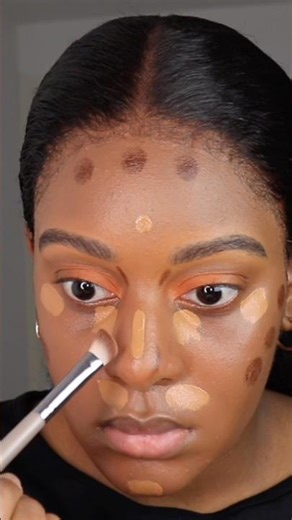 Concealer and contour placement 💕 #makeup #makeuptutorial #makeuptips