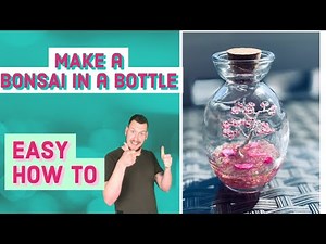 I Made a Tiny Bonsai Tree Out of Wire, inside a BOTTLE