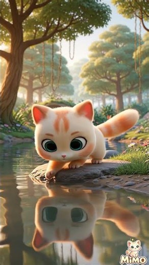 MIMO and the Floating Reflection 🌊 | A Calm Silent Cartoon Short