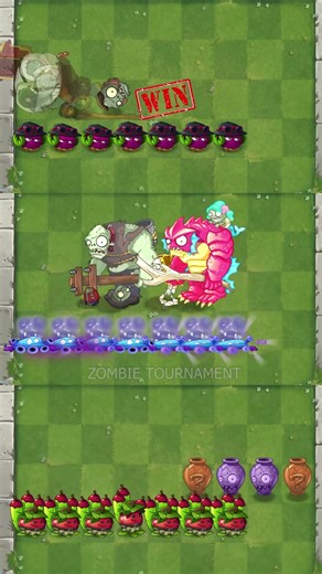 PvZ 2 - 3 Teams With 7 Plants Vs Random Vase Breaker Zombies - P274 #shorts #pvz2 #games