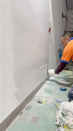 Smooth Wall Putty | Silky Perfect Finish ✨ #wallputtykaisekare #satisfying