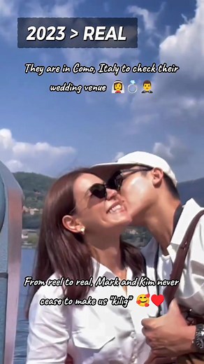 Mark Prin and Kimmy Kimberley Wedding Kiss in Italy