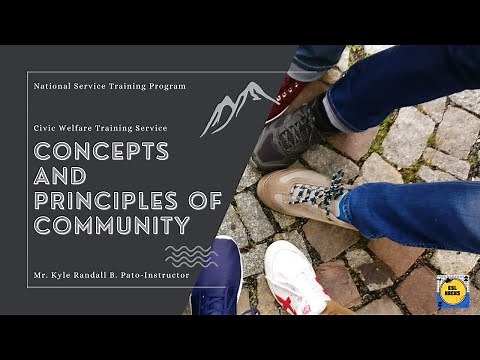 Community Service | Concepts & Principles of Community | NSTP