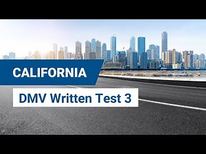 2024 California DMV Written Test #3