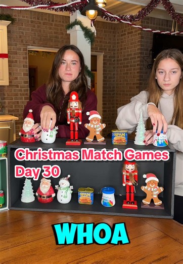 Christmas match games! Day 29!! Will the sisters beat their friends in this 29 item speed match challenge?? #familygamenight #familyfun #holidaygames #christmasgames #matchgame