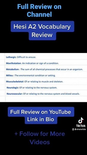 Hesi A2 Vocabulary Full Review Here