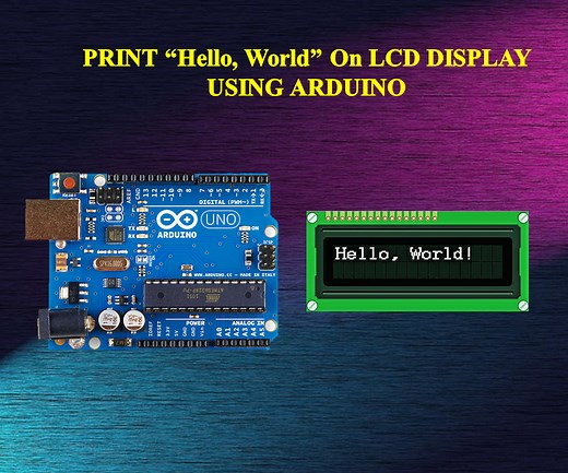 Hello World on LCD Display Using Arduino