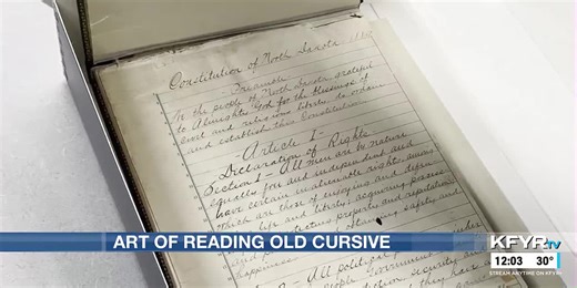 Reading old cursive becoming a rare skill