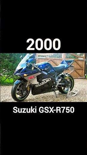 Evolution of Suzuki GSX-R750 (1985~2026)#shorts #viral #evolution #suzuki #gsxr750 #youtube #2026