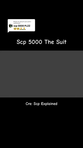 Replying to @Smurf.cat.colt SCP-5000 is a non-functional mechanical suit identified within its internal schematics as an 'Absolute Exclusion Harness' designed by the SCP Foundation.#scp5000