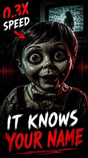 Don’t Play This Song at 0.3× Speed… The Puppet Whispers Your Name 💀 #scary #slowed #creepy