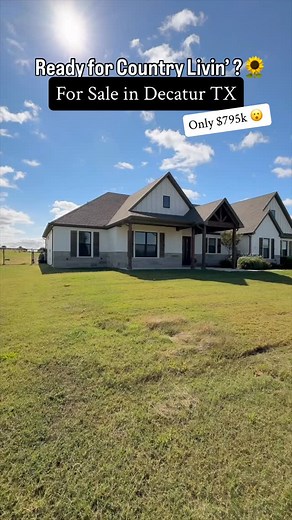 ⸻ 🛑 Honey, Stop the Scroll 🛑 👀 You may have just found the one — a modern farmhouse on 2 acres of peaceful Texas countryside, right on the outskirts of Dallas–Fort Worth 🏡 You said you wanted “a little more space”… now look at you — falling in love with two acres, endless skies, and pure country freedom. 📍 175 County Road 1109, Decatur, TX ✨ $795,000 | Listed by Dani Hampton | Real Broker 📱 817-993-9482 Where modern comfort meets country charm — welcome home to Decatur’s best-kept secret. 