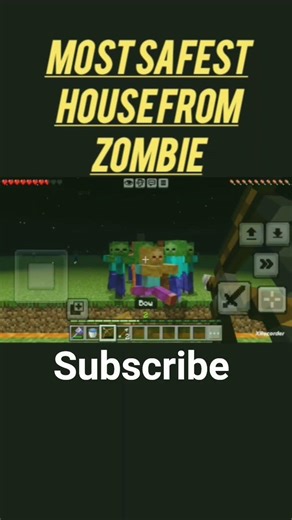 Most safest house 🏠 in Minecraft 😎🤯💯ᕙ⁠(⁠＠⁠°⁠▽⁠°⁠＠⁠)⁠ᕗ#minecraft