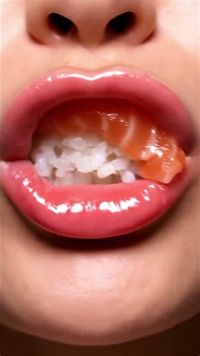 Fresh Sushi Bite ASMR 🍣 Clean Soft & Satisfying Eating Sounds