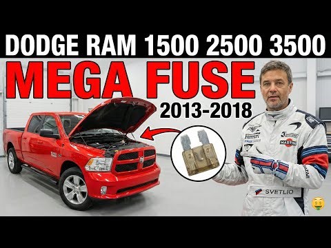 DODGE RAM 1500 2500 3500 MEGA FUSE LOCATION & REPLACEMENT (2013 - 2018)