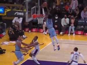 This Ja Morant block is literally out of the 'NBA Street Vol. 2' video game