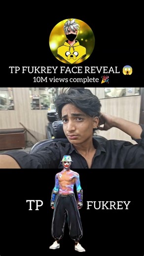 official tp fukrey face reveal #freefire #viral #shorts