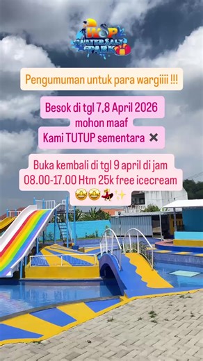 Kolam Renang Watersalt Park Tutup Sementara