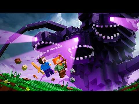 SURVIVING the WITHERSTORM in Hardcore Minecraft | Minecraft Animation | Lego Stop Motion