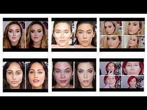 SIX FULL MAKEUP TUTORIALS - CONTOURING - COVERING ACNE - KYLIE JENNER - OVER 40S - DRUG STRORE GLAM!