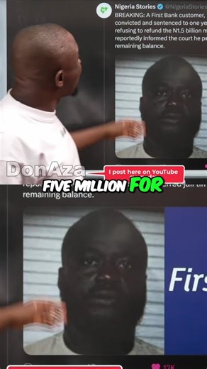 FirstBank Customer JAILED for Refusing to Refund Error Payment! #shorts