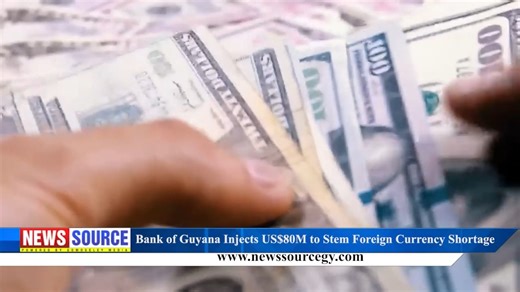 NEWS Source: Bank of Guyana Injects US$80M to Stem Foreign Currency Shortage | News Source Guyana