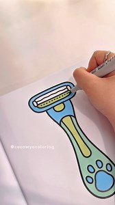 This razor is getting a makeover! 🎨 Here’s a cozy piece of the Glow Cosmetics Coloring Book. There’s a little more waiting for you in the bio! #glowcosmetics #cocowyopublishing #cocowyo #cocowyocoloringbook #coloring #coloringbook | Coco Wyo Coloring Books