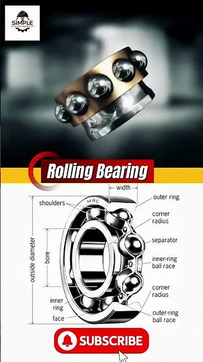 How Rolling Bearings Work ⚙️ | Simple Engineering Explained #shortvideo #trending #engineering