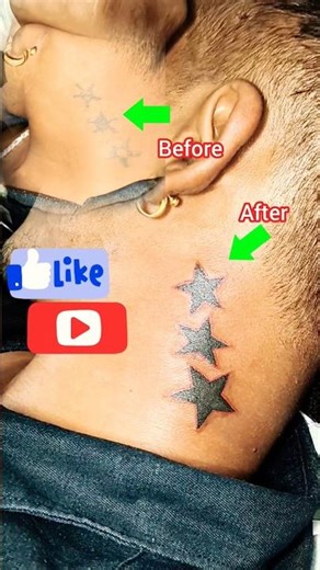 Star tattoos coverup #tattoo #tattoos #howtotattoo