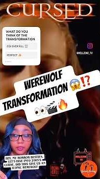 CURSED 🐺 WEREWOLF TRANSFORMATION SUCCESS OR CGI FAILURE ⁉️🍿#cursed #werewolf