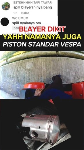 Nilai ajah sendiri, blayer piston standar vespa #mekanikqbrt #blayer #pistonvespa #block #vespa