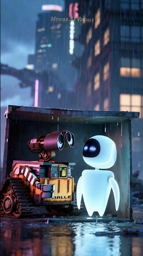 WALL-E & EVE Love Story ❤️ | Emotional Robot Romance in 4K Cinematic Scenes #purelove #heartscontent