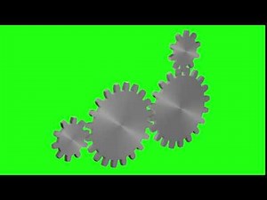 Free green screen animation HD + download link - Gears, transmission, weels