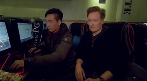 Conan O’Brien Plays Computer Games at a PC Bang!