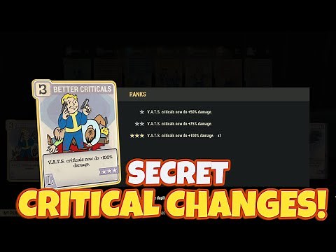 VATS Criticals Mechanics - Patch 35 - Fallout 76