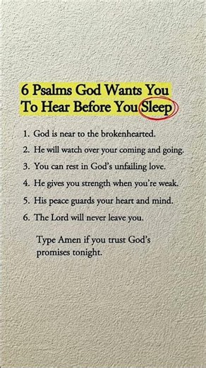 Don’t Sleep Before Reading These 6 Psalms 🙏