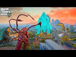Godzilla Earth Vs Godzilla Legendary, Carnage Godzilla, Mecha Ghidorah, Mechagodzilla - GTA 5 Mods