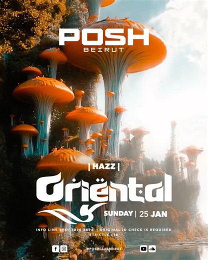 POSH CLUB - BEIRUT 🇱🇧 on Instagram: "#posh #indoor #club #season #2026 #special #oriental #sunday #night #stage #performance #unique #dancer #show #amazing #atmosphere #live #love #poshclubbeirut #beirut #nightlife 💜 Music by 🎵 DJ @djhazz.official 🎟️ Entry fee: $20 Before 12. $25 After 12. $35 VIP Standing all night. 🍹Incl. 3 Regular Drinks. Graphics designer @artbywarrior Lighting designer @marounters 🪩 #poshclubbeirut"