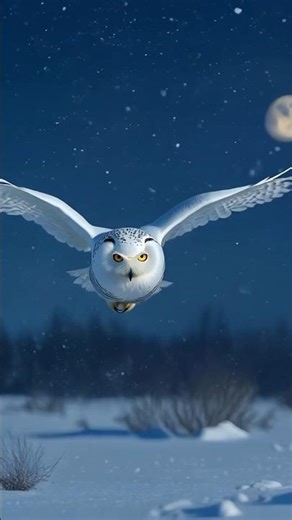 Rare Snowy Owl Sound Caught on Camera🦉#shorts #viralshorts #owl