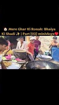 ​✨ Bhaiya Ki Shaadi: Mini Vlog Series 🎥 | Part [02]